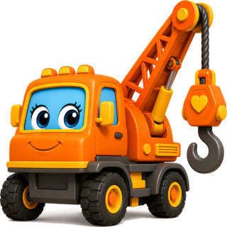 Carla the orange crane
