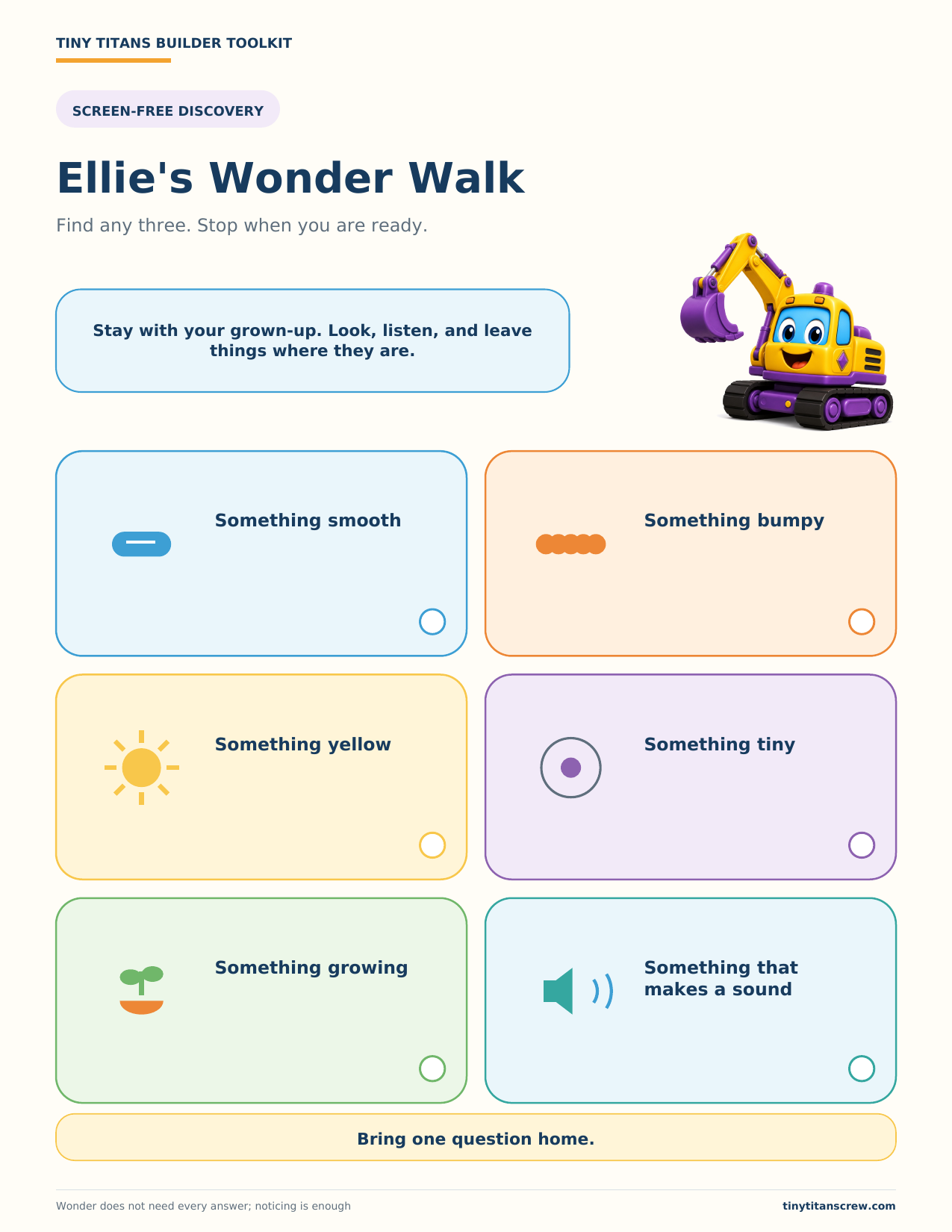 Preview of Ellie's Wonder Walk outdoor noticing hunt